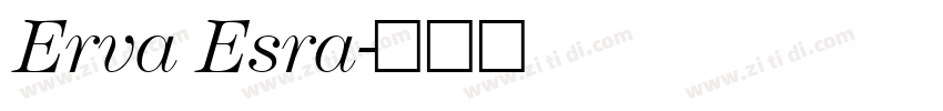 Erva Esra字体转换